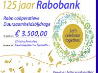SPLIJ+ ontvangt cheque Rabobank